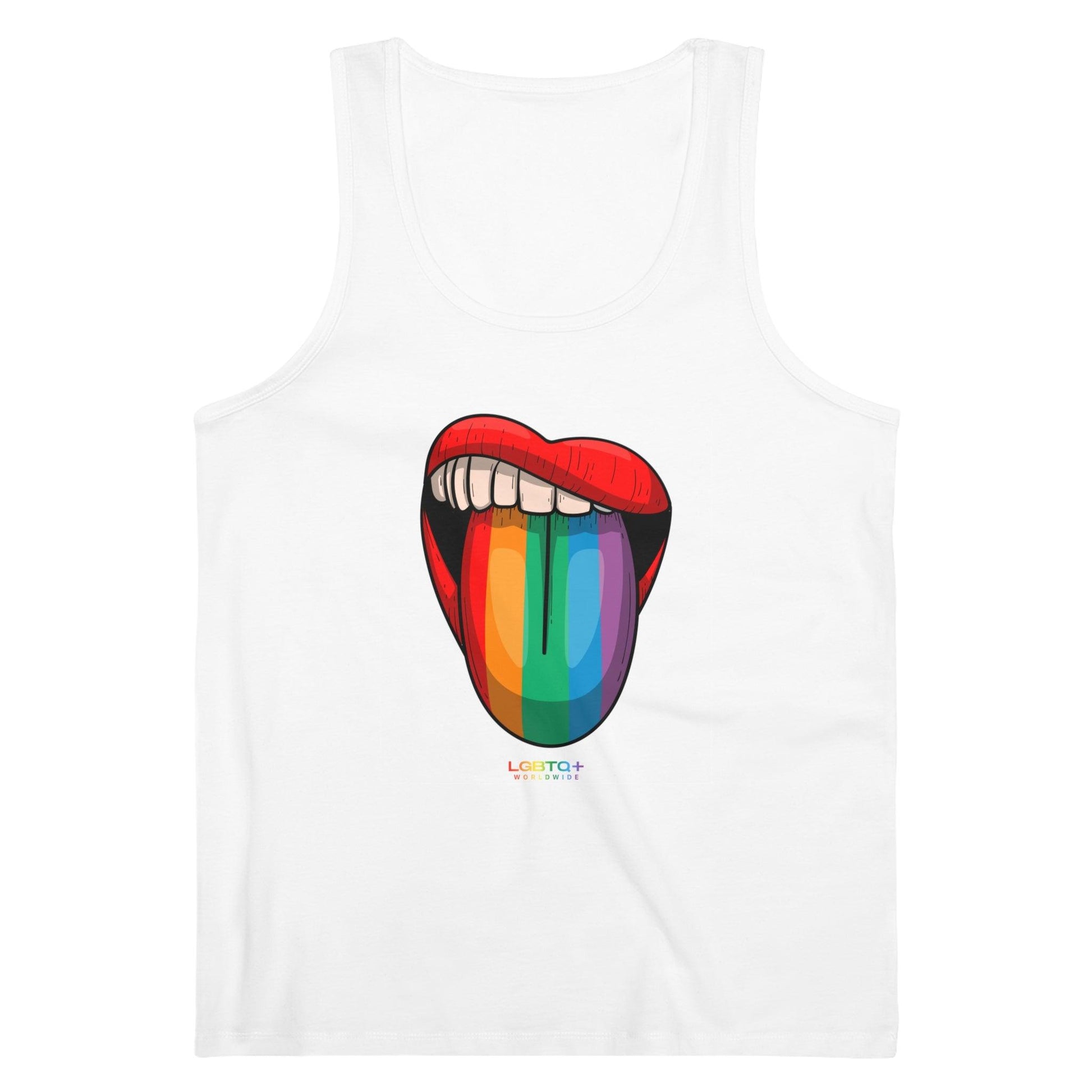 LGBTQWorldwide - ,,ZUNGE'' DTG, Eco-friendly, Men's Clothing, Neck Labels, Organic, Recycled, Slim fit, Sustainable, Tank Tops, Tanke, Vegan lgbtq Bekleidung Accessoires unisex Zubehör