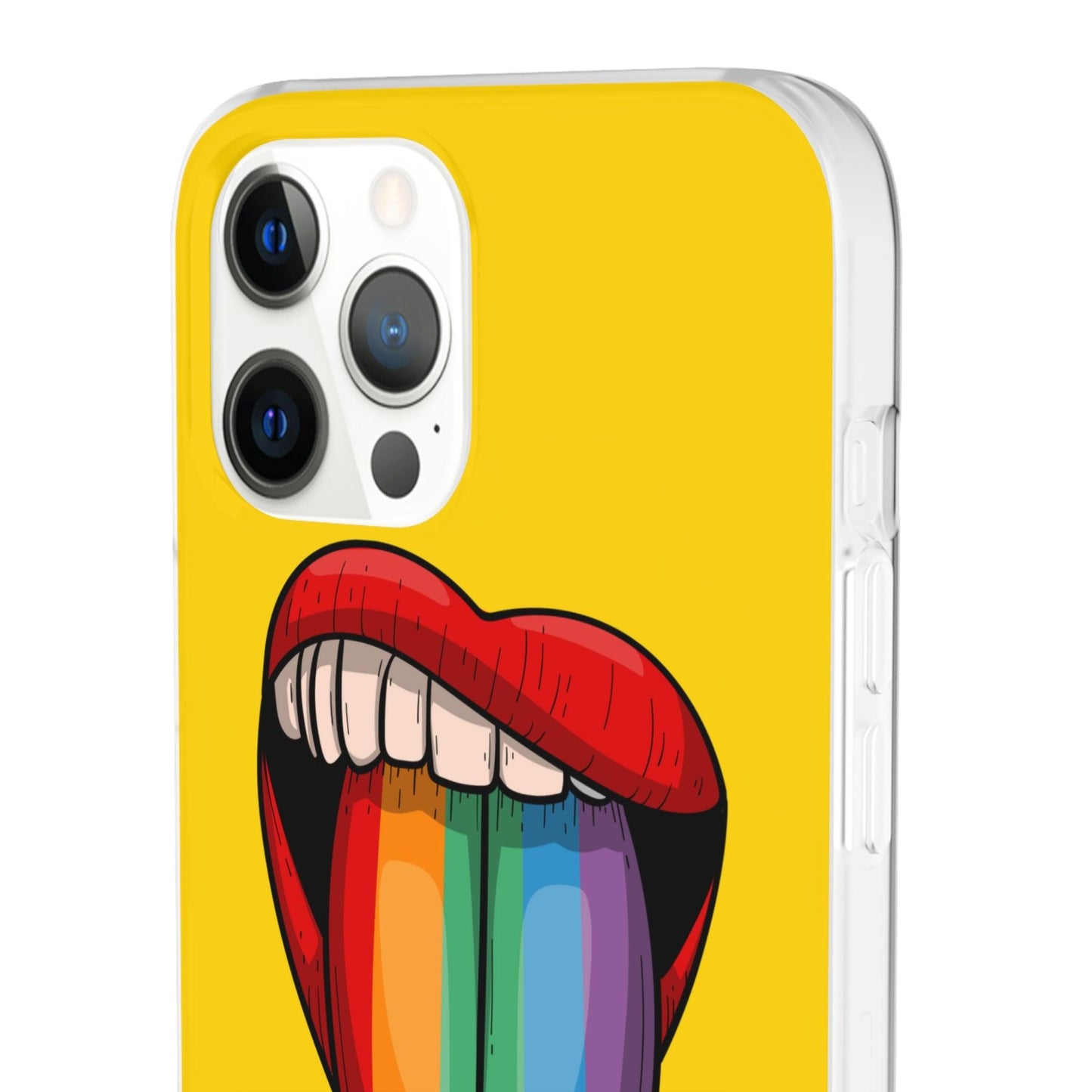 LGBTQWorldwide - ,,ZUNGE" Flexible Handyhülle Accessories, Case, iPhone, iPhone Cases, Phone accessory, Phone Cases, Samsung Cases, silikon, Valentine's Day promotion lgbtq Bekleidung Accessoires unisex Zubehör