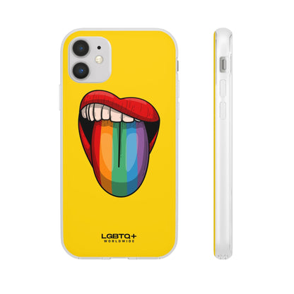 LGBTQWorldwide - ,,ZUNGE" Flexible Handyhülle Accessories, Case, iPhone, iPhone Cases, Phone accessory, Phone Cases, Samsung Cases, silikon, Valentine's Day promotion lgbtq Bekleidung Accessoires unisex Zubehör