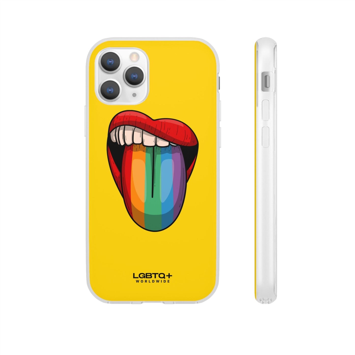 LGBTQWorldwide - ,,ZUNGE" Flexible Handyhülle Accessories, Case, iPhone, iPhone Cases, Phone accessory, Phone Cases, Samsung Cases, silikon, Valentine's Day promotion lgbtq Bekleidung Accessoires unisex Zubehör