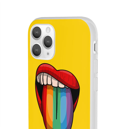 LGBTQWorldwide - ,,ZUNGE" Flexible Handyhülle Accessories, Case, iPhone, iPhone Cases, Phone accessory, Phone Cases, Samsung Cases, silikon, Valentine's Day promotion lgbtq Bekleidung Accessoires unisex Zubehör