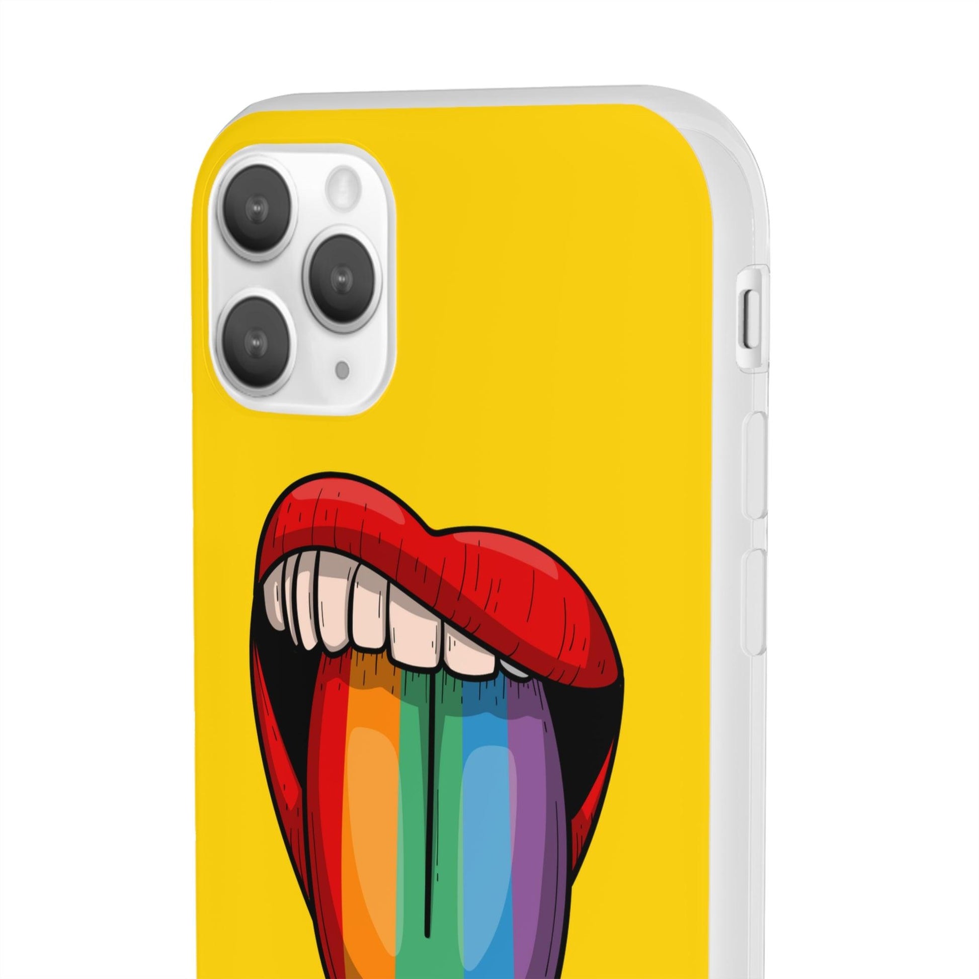 LGBTQWorldwide - ,,ZUNGE" Flexible Handyhülle Accessories, Case, iPhone, iPhone Cases, Phone accessory, Phone Cases, Samsung Cases, silikon, Valentine's Day promotion lgbtq Bekleidung Accessoires unisex Zubehör