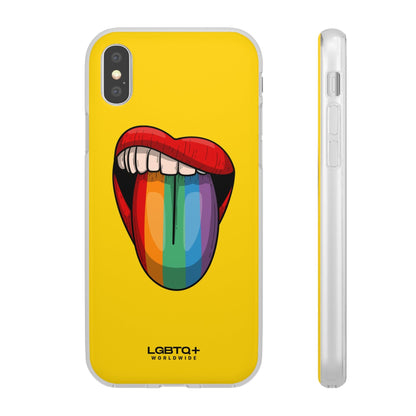 LGBTQWorldwide - ,,ZUNGE" Flexible Handyhülle Accessories, Case, iPhone, iPhone Cases, Phone accessory, Phone Cases, Samsung Cases, silikon, Valentine's Day promotion lgbtq Bekleidung Accessoires unisex Zubehör