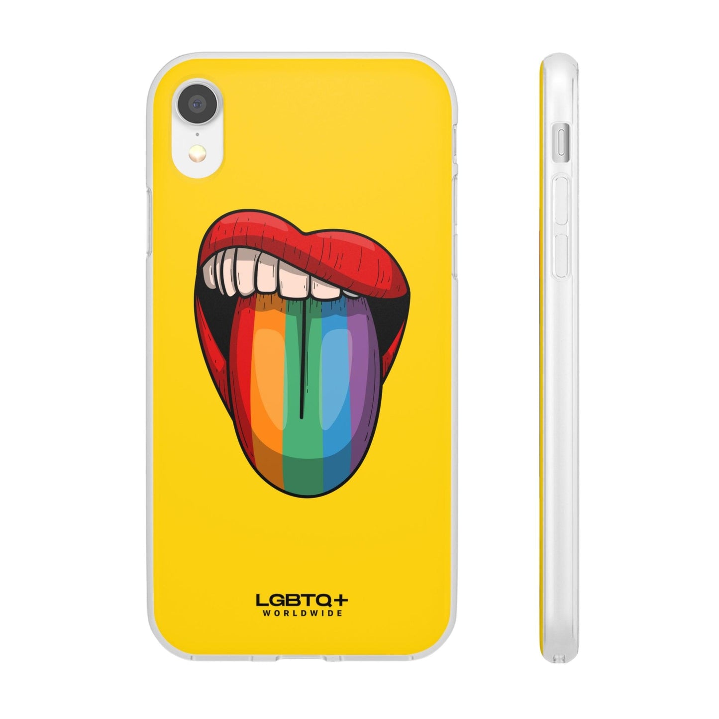 LGBTQWorldwide - ,,ZUNGE" Flexible Handyhülle Accessories, Case, iPhone, iPhone Cases, Phone accessory, Phone Cases, Samsung Cases, silikon, Valentine's Day promotion lgbtq Bekleidung Accessoires unisex Zubehör