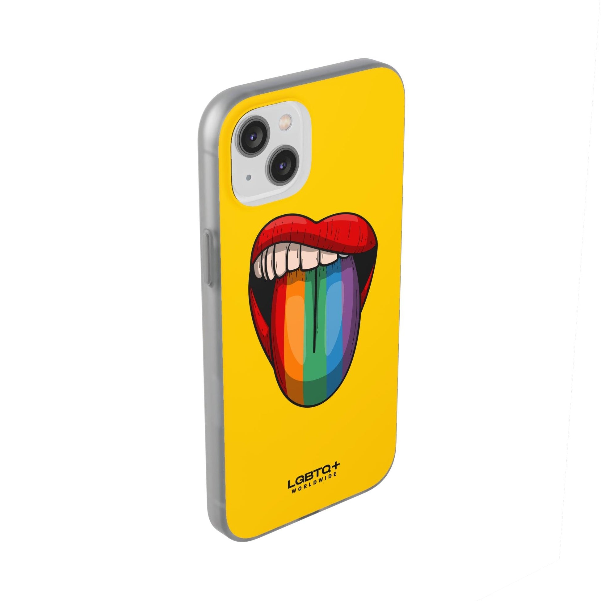 LGBTQWorldwide - ,,ZUNGE" Flexible Handyhülle Accessories, Case, iPhone, iPhone Cases, Phone accessory, Phone Cases, Samsung Cases, silikon, Valentine's Day promotion lgbtq Bekleidung Accessoires unisex Zubehör