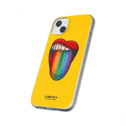 LGBTQWorldwide - ,,ZUNGE" Flexible Handyhülle Accessories, Case, iPhone, iPhone Cases, Phone accessory, Phone Cases, Samsung Cases, silikon, Valentine's Day promotion lgbtq Bekleidung Accessoires unisex Zubehör