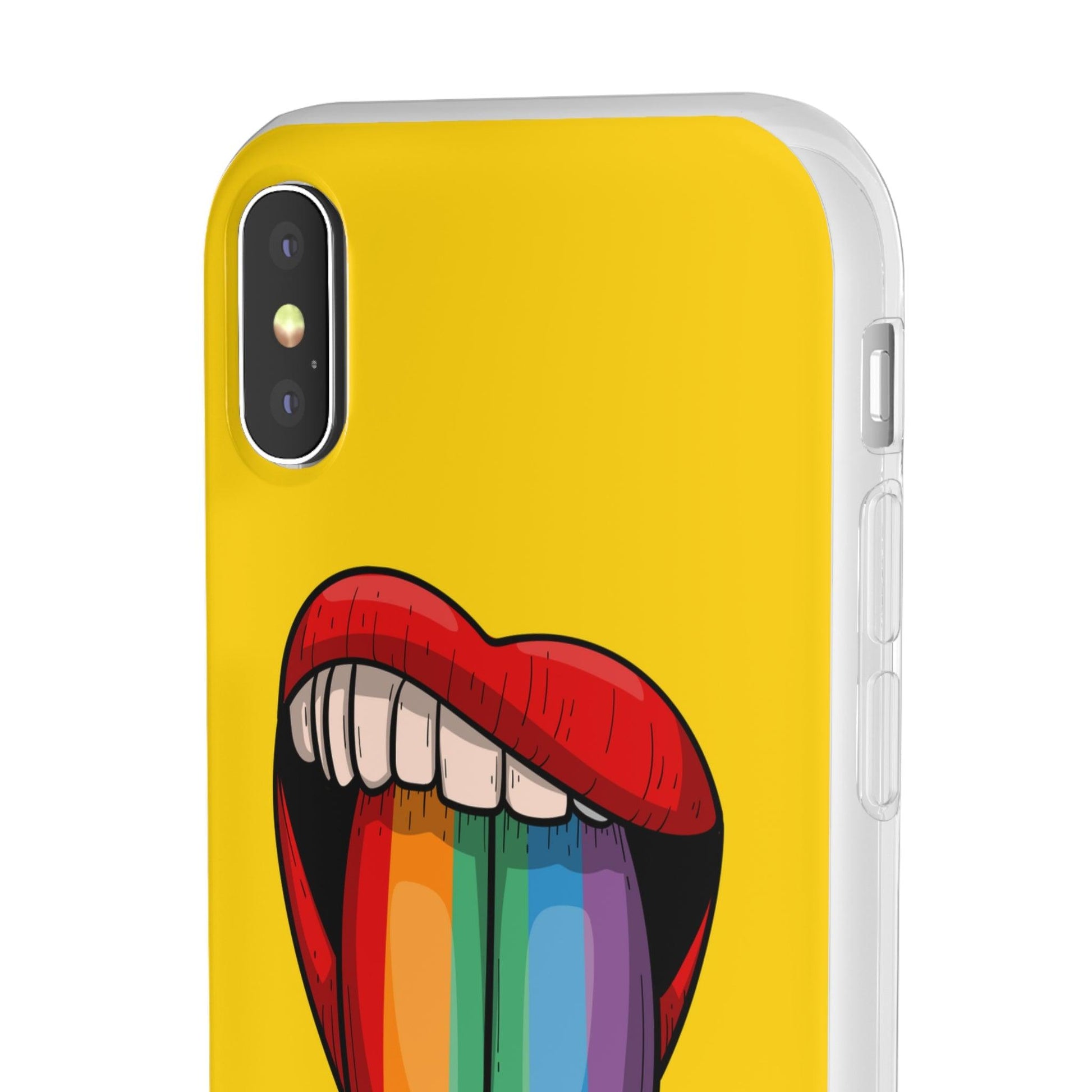 LGBTQWorldwide - ,,ZUNGE" Flexible Handyhülle Accessories, Case, iPhone, iPhone Cases, Phone accessory, Phone Cases, Samsung Cases, silikon, Valentine's Day promotion lgbtq Bekleidung Accessoires unisex Zubehör