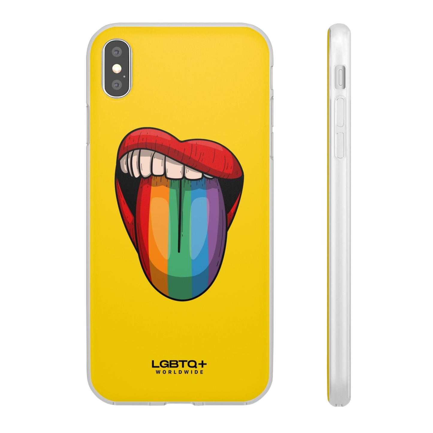 LGBTQWorldwide - ,,ZUNGE" Flexible Handyhülle Accessories, Case, iPhone, iPhone Cases, Phone accessory, Phone Cases, Samsung Cases, silikon, Valentine's Day promotion lgbtq Bekleidung Accessoires unisex Zubehör