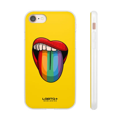 LGBTQWorldwide - ,,ZUNGE" Flexible Handyhülle Accessories, Case, iPhone, iPhone Cases, Phone accessory, Phone Cases, Samsung Cases, silikon, Valentine's Day promotion lgbtq Bekleidung Accessoires unisex Zubehör