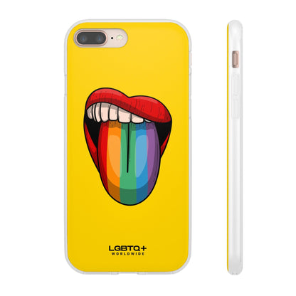 LGBTQWorldwide - ,,ZUNGE" Flexible Handyhülle Accessories, Case, iPhone, iPhone Cases, Phone accessory, Phone Cases, Samsung Cases, silikon, Valentine's Day promotion lgbtq Bekleidung Accessoires unisex Zubehör