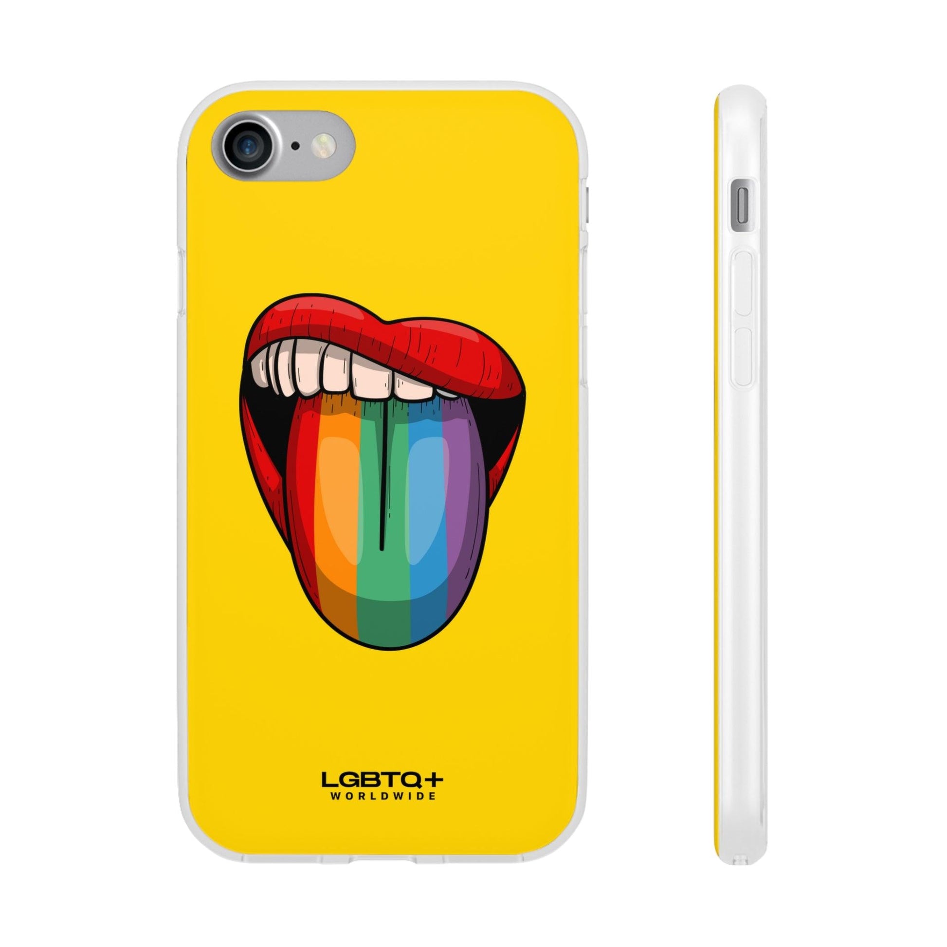 LGBTQWorldwide - ,,ZUNGE" Flexible Handyhülle Accessories, Case, iPhone, iPhone Cases, Phone accessory, Phone Cases, Samsung Cases, silikon, Valentine's Day promotion lgbtq Bekleidung Accessoires unisex Zubehör