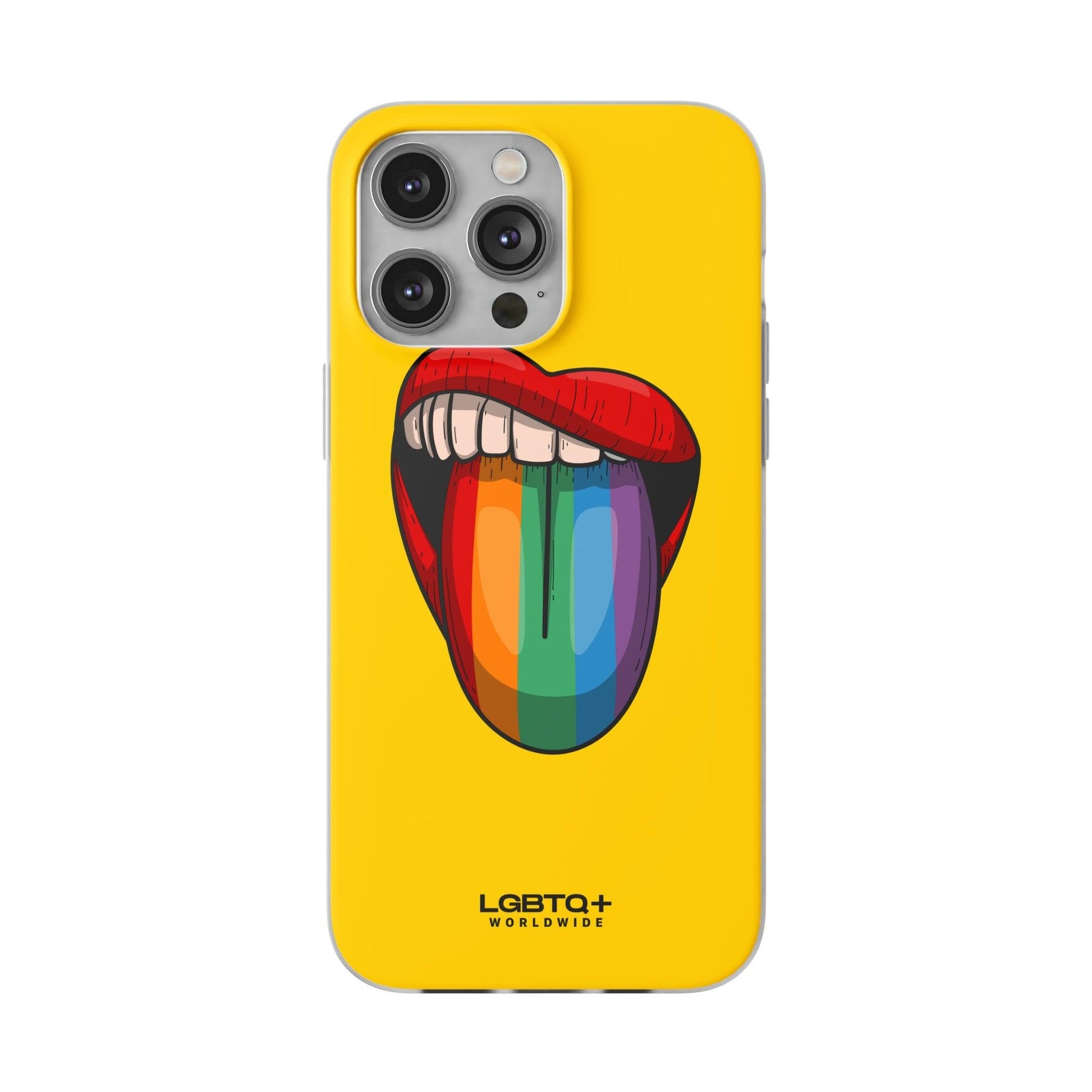 LGBTQWorldwide - ,,ZUNGE" Flexible Handyhülle Accessories, Case, iPhone, iPhone Cases, Phone accessory, Phone Cases, Samsung Cases, silikon, Valentine's Day promotion lgbtq Bekleidung Accessoires unisex Zubehör