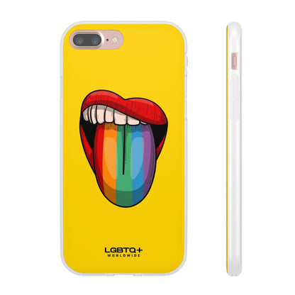 LGBTQWorldwide - ,,ZUNGE" Flexible Handyhülle Accessories, Case, iPhone, iPhone Cases, Phone accessory, Phone Cases, Samsung Cases, silikon, Valentine's Day promotion lgbtq Bekleidung Accessoires unisex Zubehör