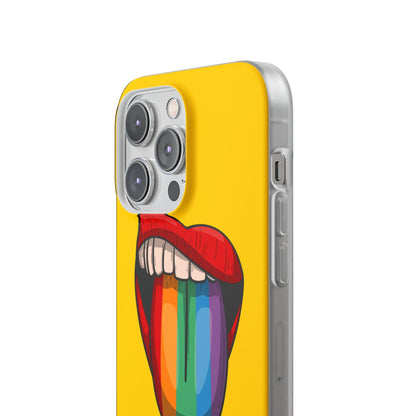 LGBTQWorldwide - ,,ZUNGE" Flexible Handyhülle Accessories, Case, iPhone, iPhone Cases, Phone accessory, Phone Cases, Samsung Cases, silikon, Valentine's Day promotion lgbtq Bekleidung Accessoires unisex Zubehör