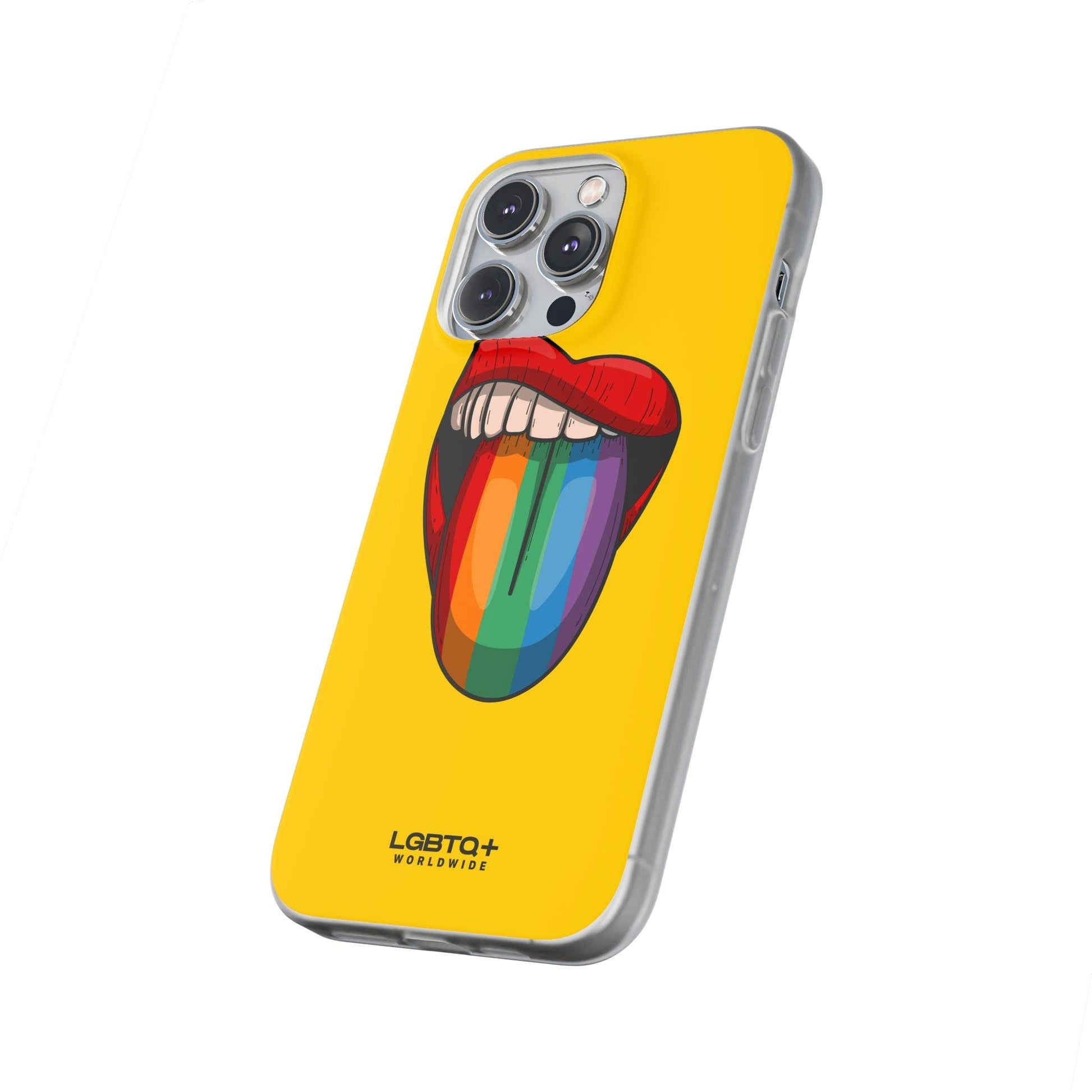 LGBTQWorldwide - ,,ZUNGE" Flexible Handyhülle Accessories, Case, iPhone, iPhone Cases, Phone accessory, Phone Cases, Samsung Cases, silikon, Valentine's Day promotion lgbtq Bekleidung Accessoires unisex Zubehör