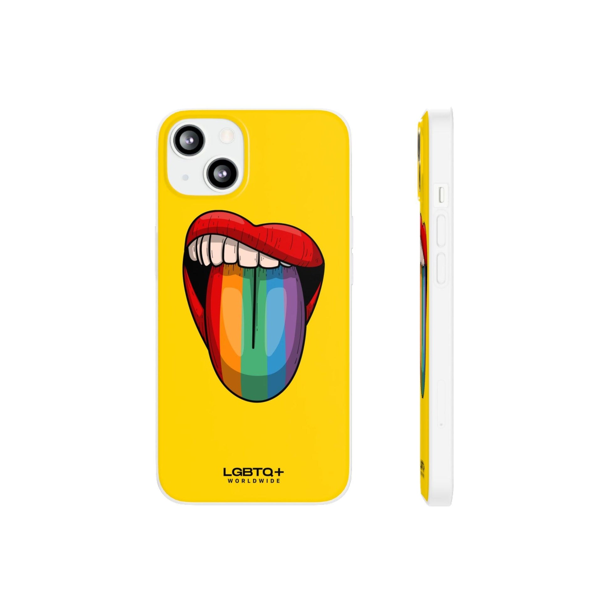 LGBTQWorldwide - ,,ZUNGE" Flexible Handyhülle Accessories, Case, iPhone, iPhone Cases, Phone accessory, Phone Cases, Samsung Cases, silikon, Valentine's Day promotion lgbtq Bekleidung Accessoires unisex Zubehör