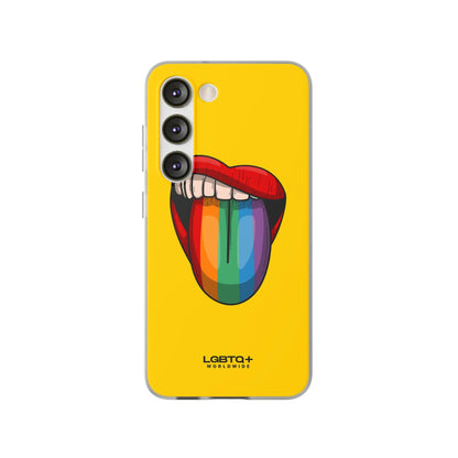 LGBTQWorldwide - ,,ZUNGE" Flexible Handyhülle Accessories, Case, iPhone, iPhone Cases, Phone accessory, Phone Cases, Samsung Cases, silikon, Valentine's Day promotion lgbtq Bekleidung Accessoires unisex Zubehör