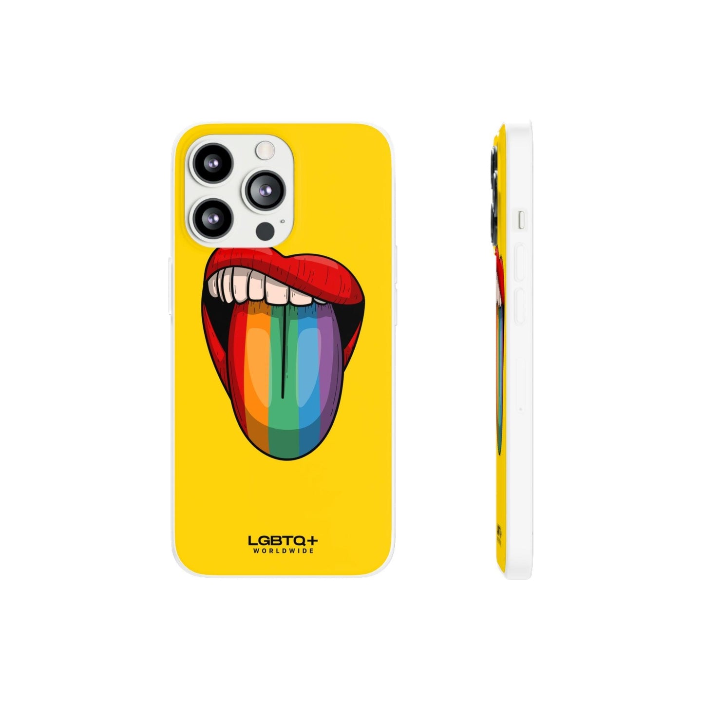 LGBTQWorldwide - ,,ZUNGE" Flexible Handyhülle Accessories, Case, iPhone, iPhone Cases, Phone accessory, Phone Cases, Samsung Cases, silikon, Valentine's Day promotion lgbtq Bekleidung Accessoires unisex Zubehör