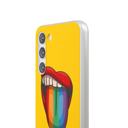 LGBTQWorldwide - ,,ZUNGE" Flexible Handyhülle Accessories, Case, iPhone, iPhone Cases, Phone accessory, Phone Cases, Samsung Cases, silikon, Valentine's Day promotion lgbtq Bekleidung Accessoires unisex Zubehör