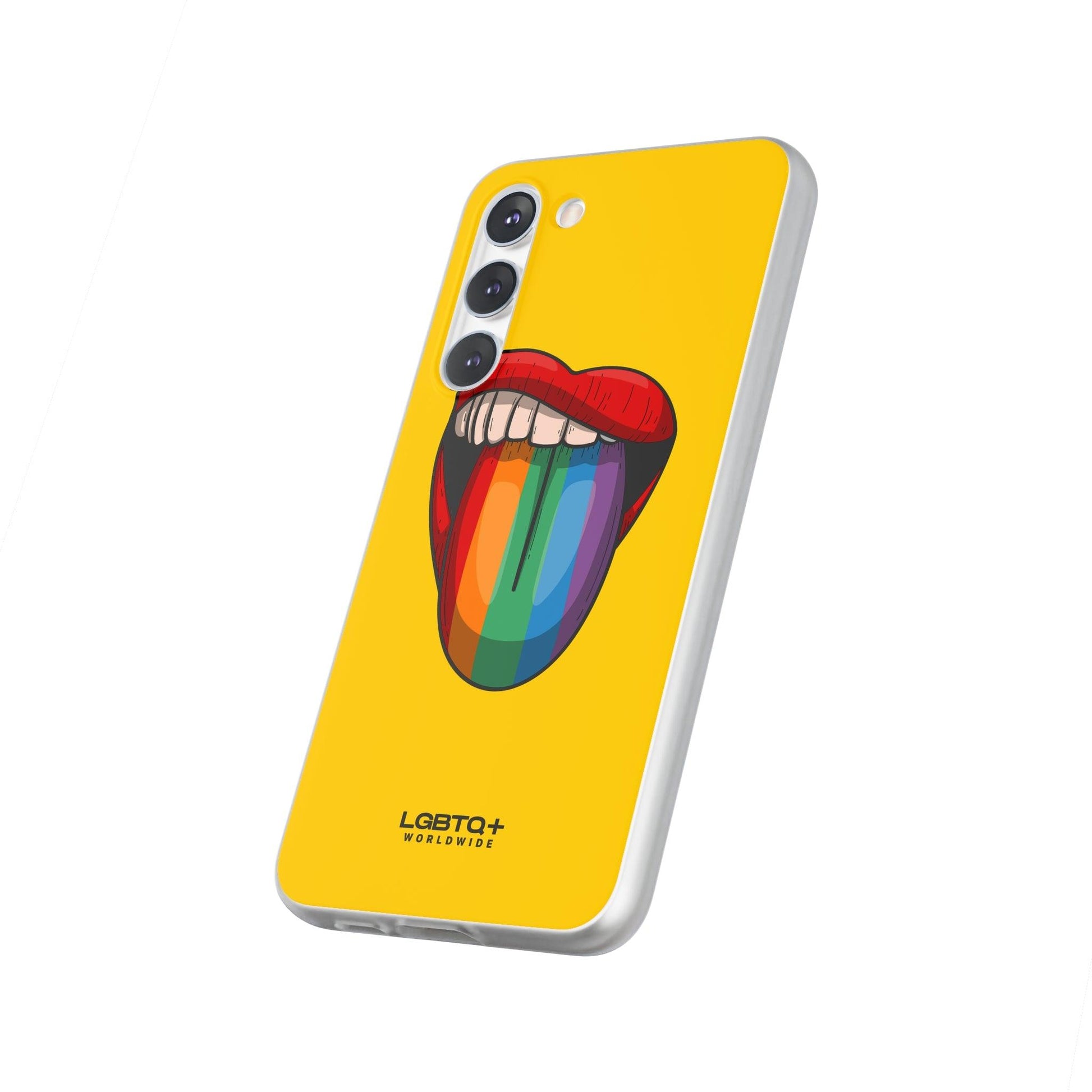 LGBTQWorldwide - ,,ZUNGE" Flexible Handyhülle Accessories, Case, iPhone, iPhone Cases, Phone accessory, Phone Cases, Samsung Cases, silikon, Valentine's Day promotion lgbtq Bekleidung Accessoires unisex Zubehör