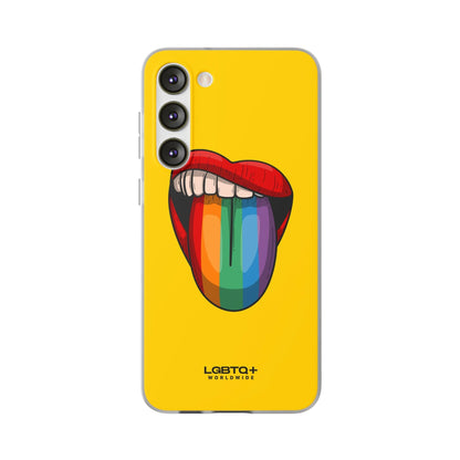 LGBTQWorldwide - ,,ZUNGE" Flexible Handyhülle Accessories, Case, iPhone, iPhone Cases, Phone accessory, Phone Cases, Samsung Cases, silikon, Valentine's Day promotion lgbtq Bekleidung Accessoires unisex Zubehör