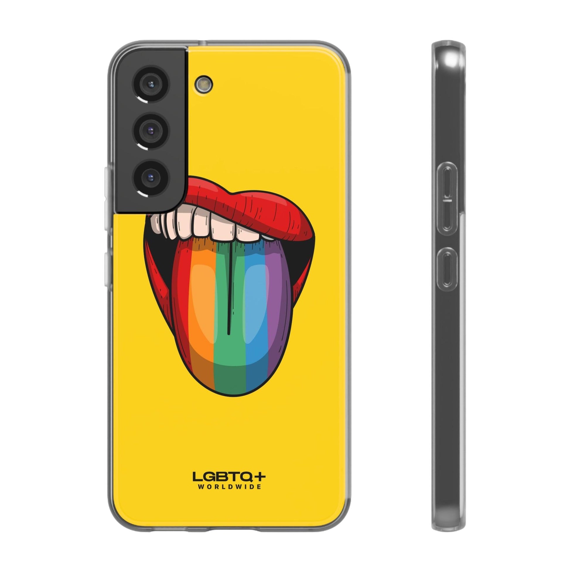 LGBTQWorldwide - ,,ZUNGE" Flexible Handyhülle Accessories, Case, iPhone, iPhone Cases, Phone accessory, Phone Cases, Samsung Cases, silikon, Valentine's Day promotion lgbtq Bekleidung Accessoires unisex Zubehör