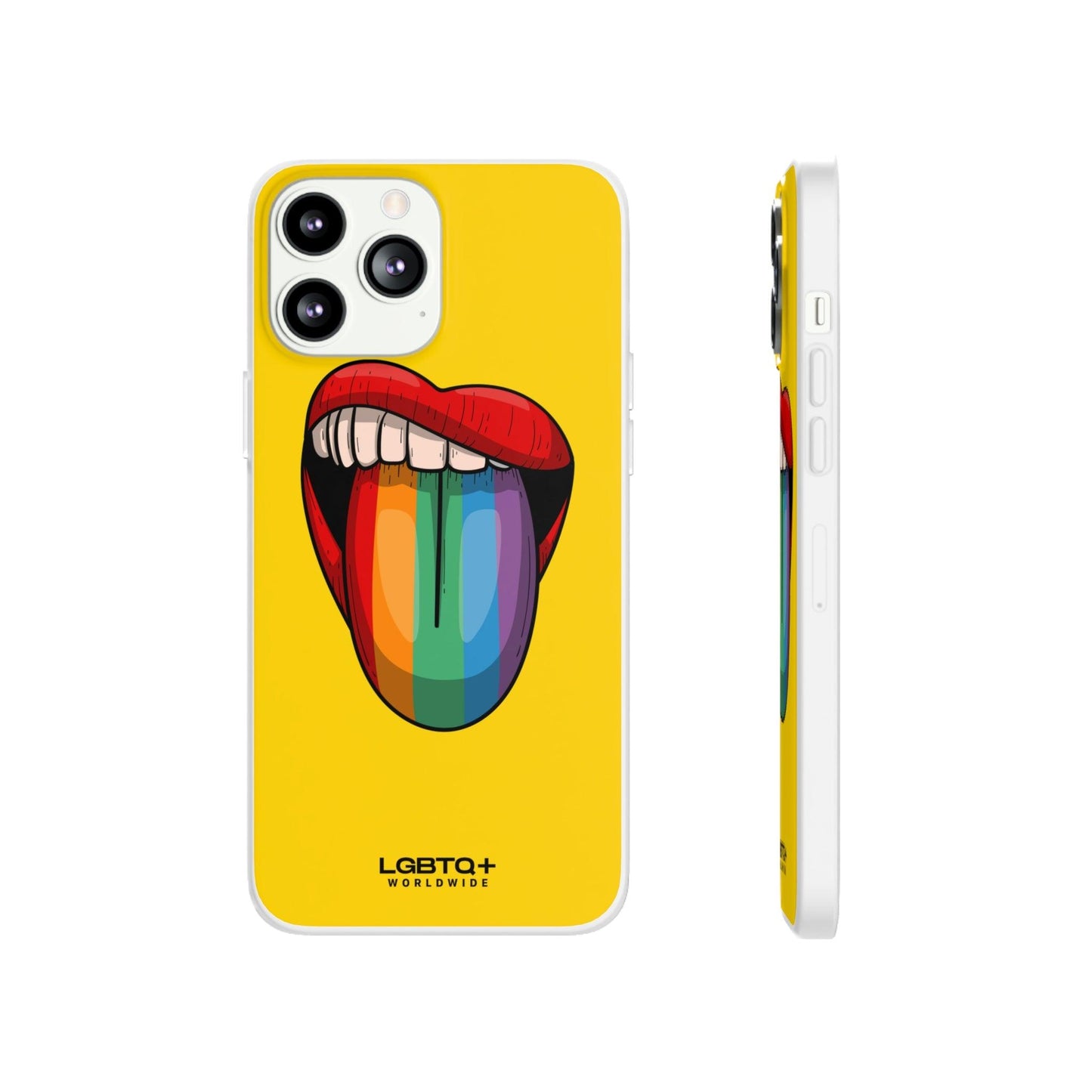 LGBTQWorldwide - ,,ZUNGE" Flexible Handyhülle Accessories, Case, iPhone, iPhone Cases, Phone accessory, Phone Cases, Samsung Cases, silikon, Valentine's Day promotion lgbtq Bekleidung Accessoires unisex Zubehör