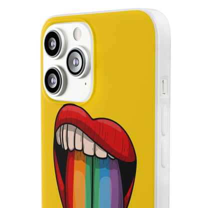 LGBTQWorldwide - ,,ZUNGE" Flexible Handyhülle Accessories, Case, iPhone, iPhone Cases, Phone accessory, Phone Cases, Samsung Cases, silikon, Valentine's Day promotion lgbtq Bekleidung Accessoires unisex Zubehör