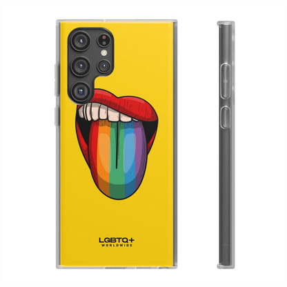 LGBTQWorldwide - ,,ZUNGE" Flexible Handyhülle Accessories, Case, iPhone, iPhone Cases, Phone accessory, Phone Cases, Samsung Cases, silikon, Valentine's Day promotion lgbtq Bekleidung Accessoires unisex Zubehör