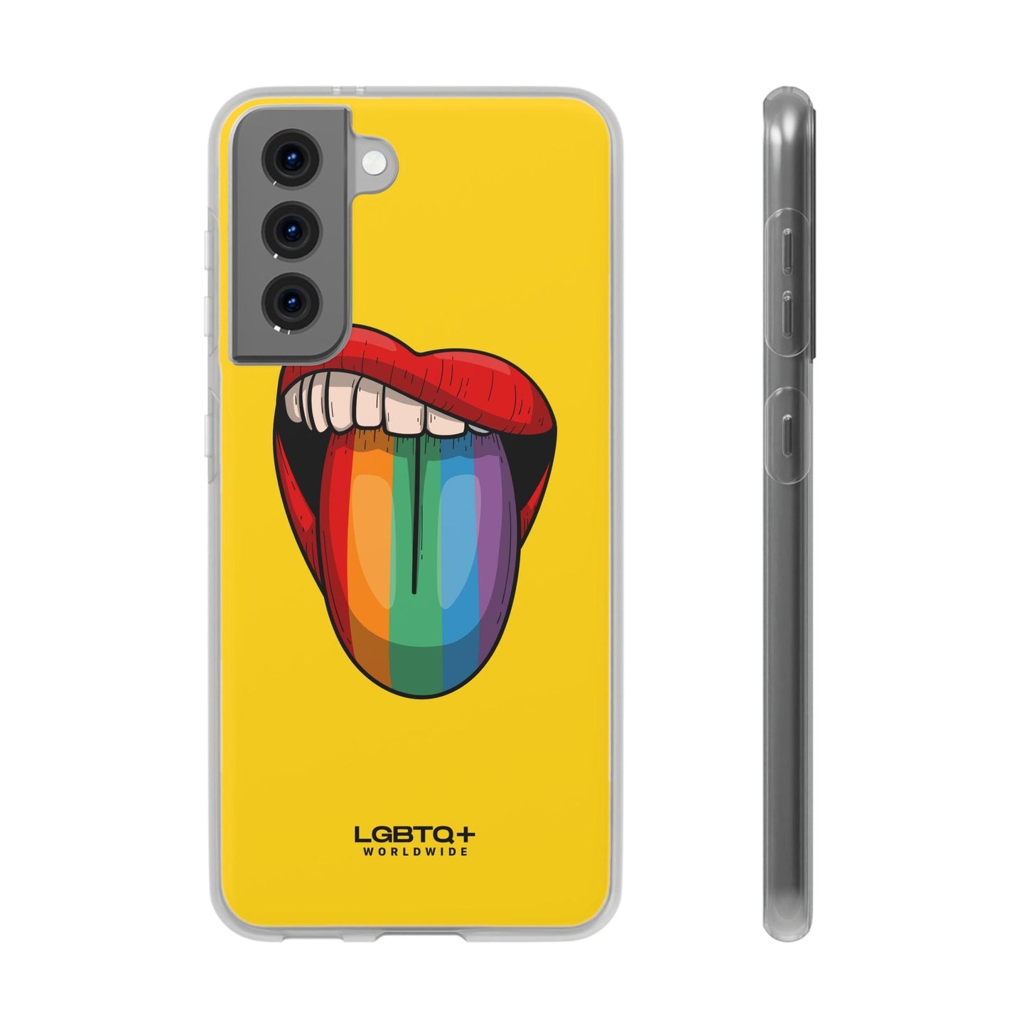 LGBTQWorldwide - ,,ZUNGE" Flexible Handyhülle Accessories, Case, iPhone, iPhone Cases, Phone accessory, Phone Cases, Samsung Cases, silikon, Valentine's Day promotion lgbtq Bekleidung Accessoires unisex Zubehör