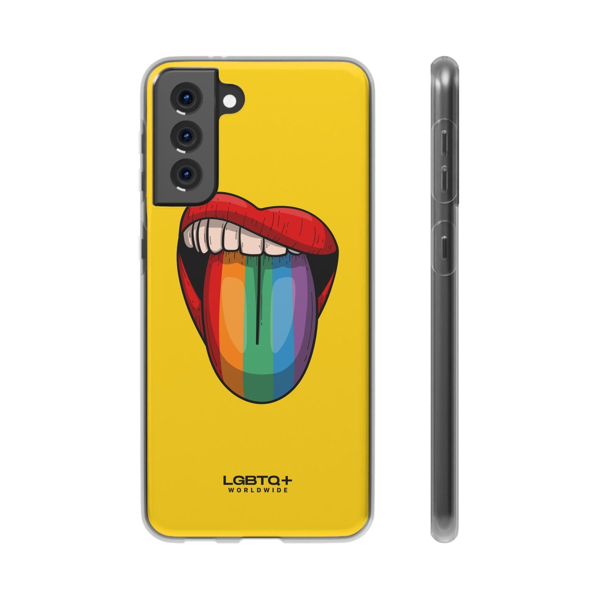 LGBTQWorldwide - ,,ZUNGE" Flexible Handyhülle Accessories, Case, iPhone, iPhone Cases, Phone accessory, Phone Cases, Samsung Cases, silikon, Valentine's Day promotion lgbtq Bekleidung Accessoires unisex Zubehör