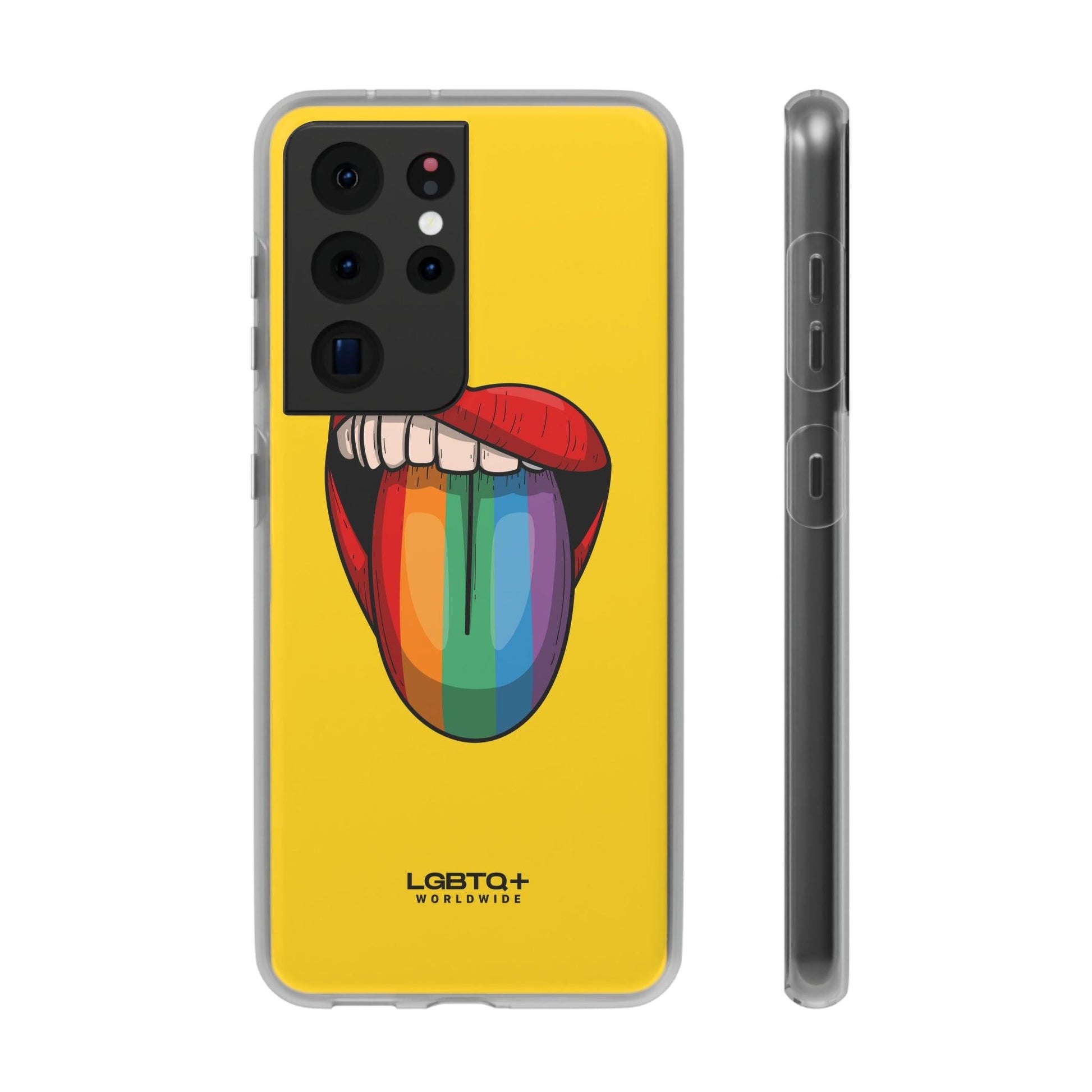 LGBTQWorldwide - ,,ZUNGE" Flexible Handyhülle Accessories, Case, iPhone, iPhone Cases, Phone accessory, Phone Cases, Samsung Cases, silikon, Valentine's Day promotion lgbtq Bekleidung Accessoires unisex Zubehör