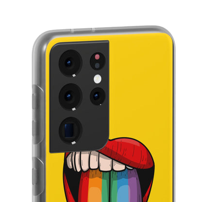 LGBTQWorldwide - ,,ZUNGE" Flexible Handyhülle Accessories, Case, iPhone, iPhone Cases, Phone accessory, Phone Cases, Samsung Cases, silikon, Valentine's Day promotion lgbtq Bekleidung Accessoires unisex Zubehör