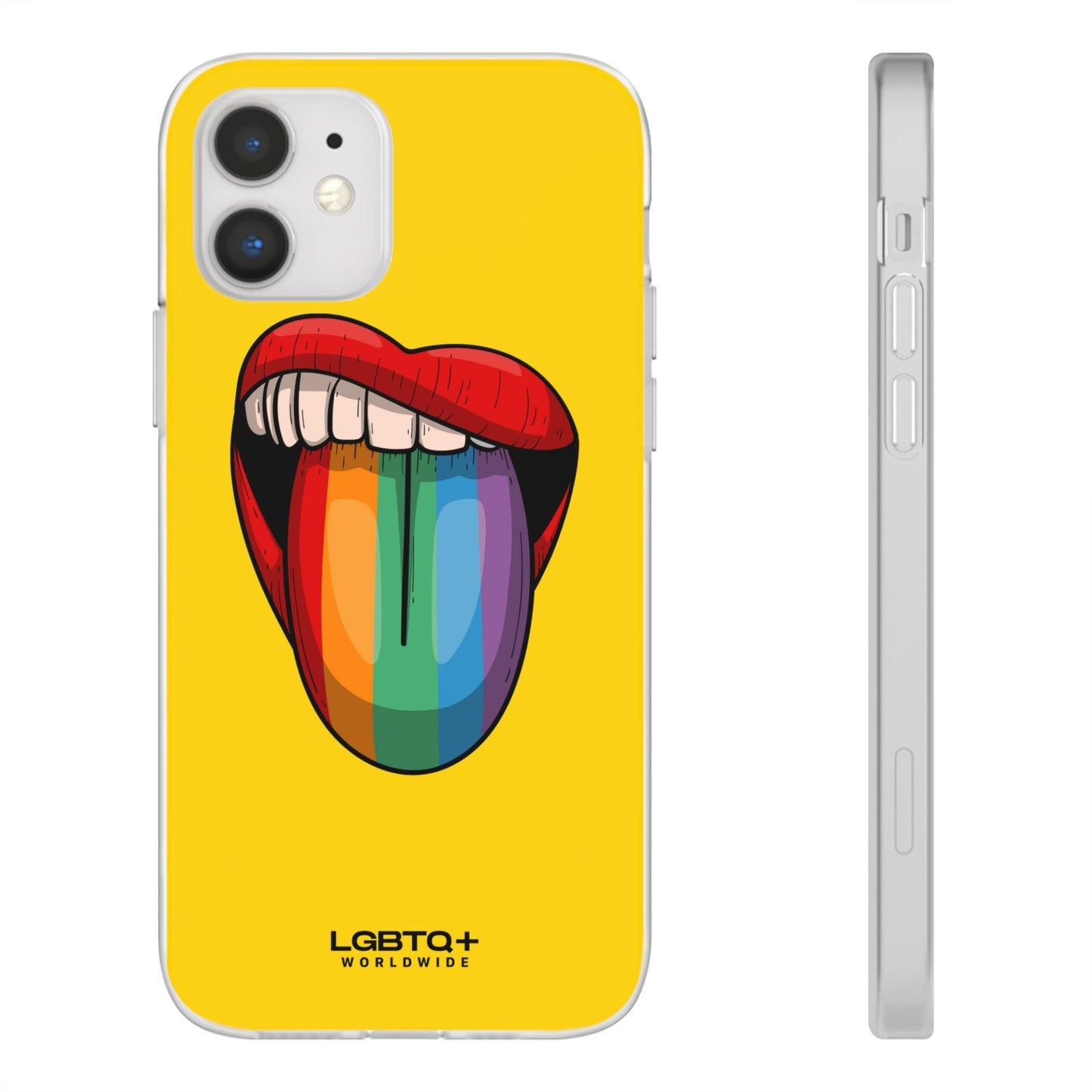 LGBTQWorldwide - ,,ZUNGE" Flexible Handyhülle Accessories, Case, iPhone, iPhone Cases, Phone accessory, Phone Cases, Samsung Cases, silikon, Valentine's Day promotion lgbtq Bekleidung Accessoires unisex Zubehör