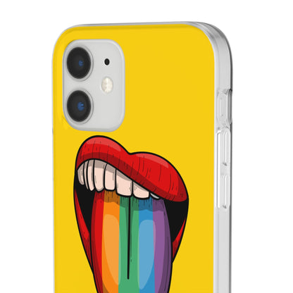 LGBTQWorldwide - ,,ZUNGE" Flexible Handyhülle Accessories, Case, iPhone, iPhone Cases, Phone accessory, Phone Cases, Samsung Cases, silikon, Valentine's Day promotion lgbtq Bekleidung Accessoires unisex Zubehör