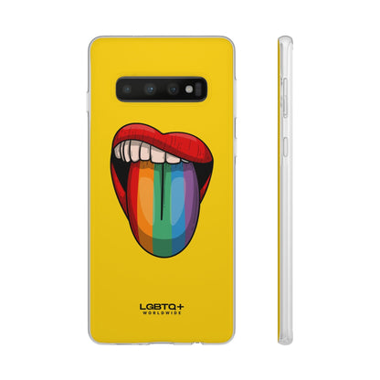 LGBTQWorldwide - ,,ZUNGE" Flexible Handyhülle Accessories, Case, iPhone, iPhone Cases, Phone accessory, Phone Cases, Samsung Cases, silikon, Valentine's Day promotion lgbtq Bekleidung Accessoires unisex Zubehör