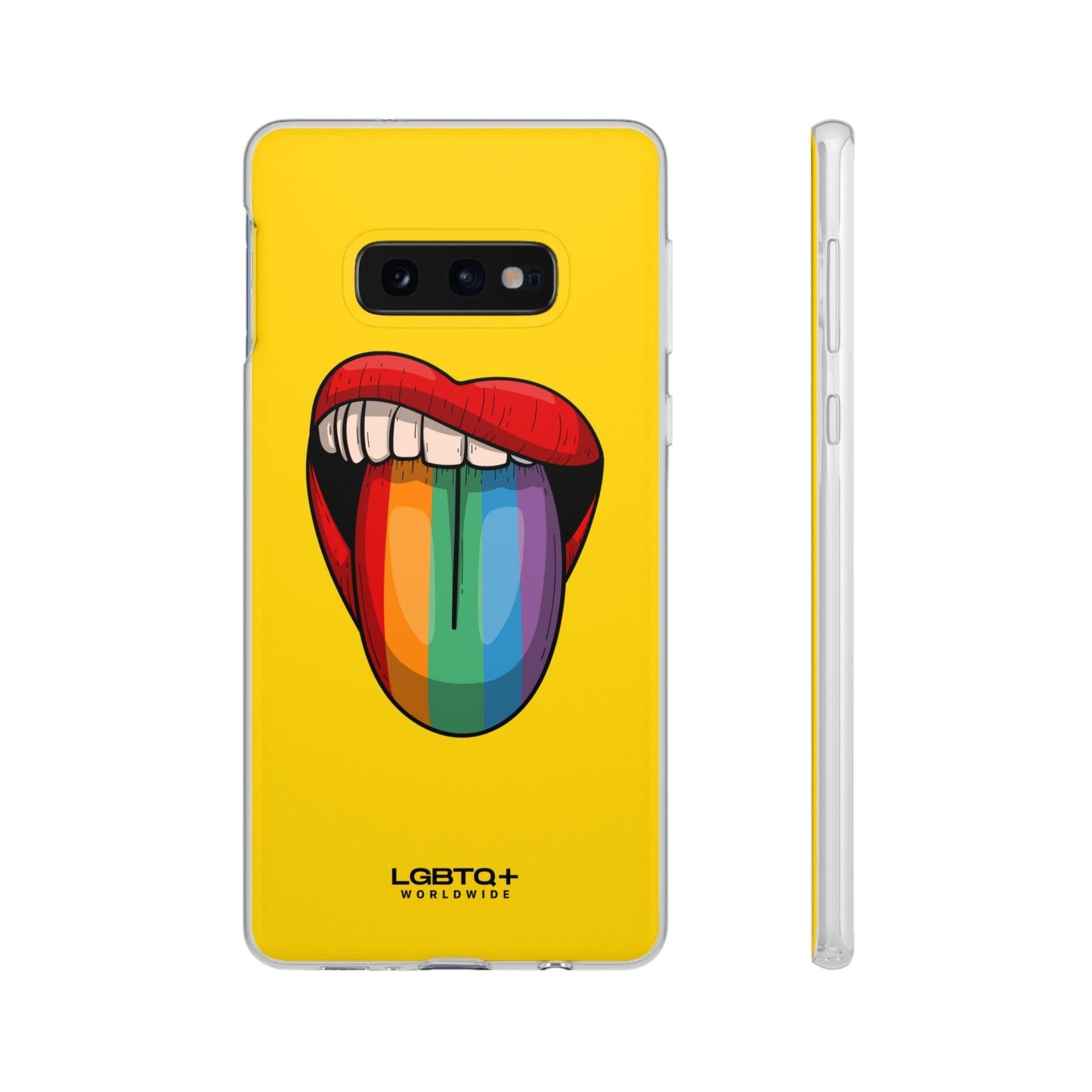 LGBTQWorldwide - ,,ZUNGE" Flexible Handyhülle Accessories, Case, iPhone, iPhone Cases, Phone accessory, Phone Cases, Samsung Cases, silikon, Valentine's Day promotion lgbtq Bekleidung Accessoires unisex Zubehör