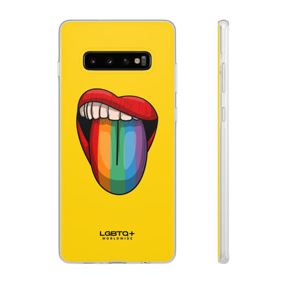 LGBTQWorldwide - ,,ZUNGE" Flexible Handyhülle Accessories, Case, iPhone, iPhone Cases, Phone accessory, Phone Cases, Samsung Cases, silikon, Valentine's Day promotion lgbtq Bekleidung Accessoires unisex Zubehör