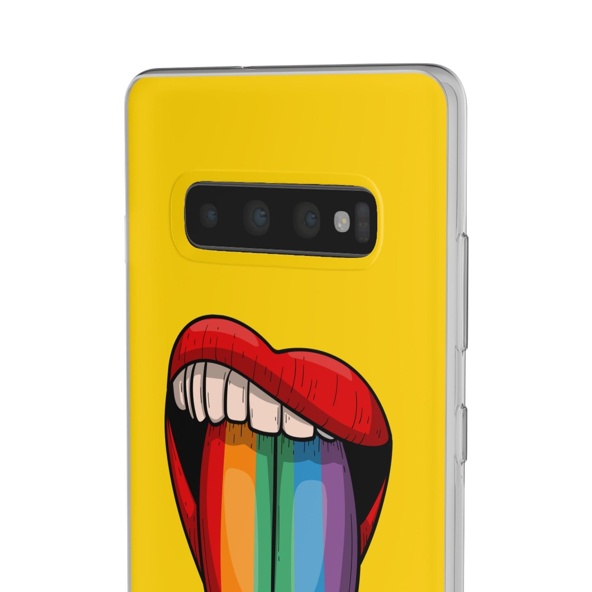 LGBTQWorldwide - ,,ZUNGE" Flexible Handyhülle Accessories, Case, iPhone, iPhone Cases, Phone accessory, Phone Cases, Samsung Cases, silikon, Valentine's Day promotion lgbtq Bekleidung Accessoires unisex Zubehör