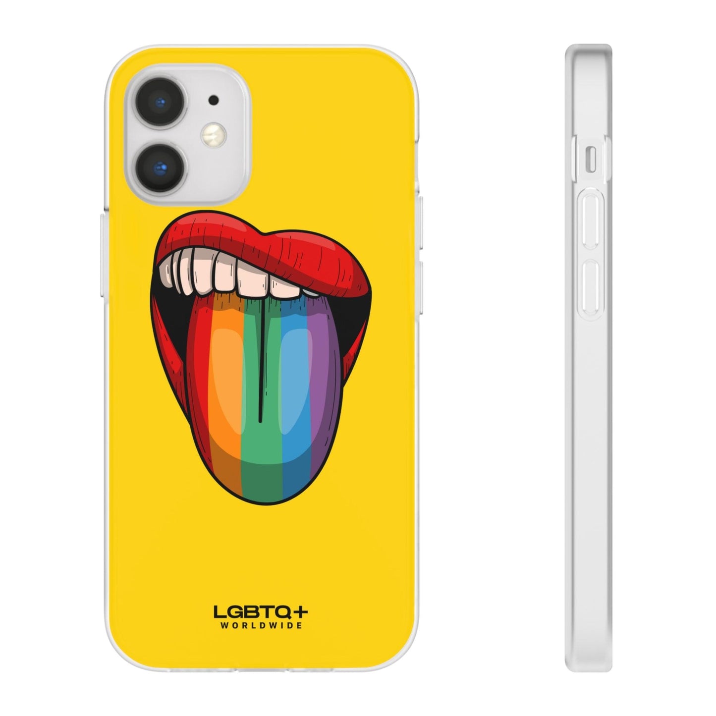 LGBTQWorldwide - ,,ZUNGE" Flexible Handyhülle Accessories, Case, iPhone, iPhone Cases, Phone accessory, Phone Cases, Samsung Cases, silikon, Valentine's Day promotion lgbtq Bekleidung Accessoires unisex Zubehör