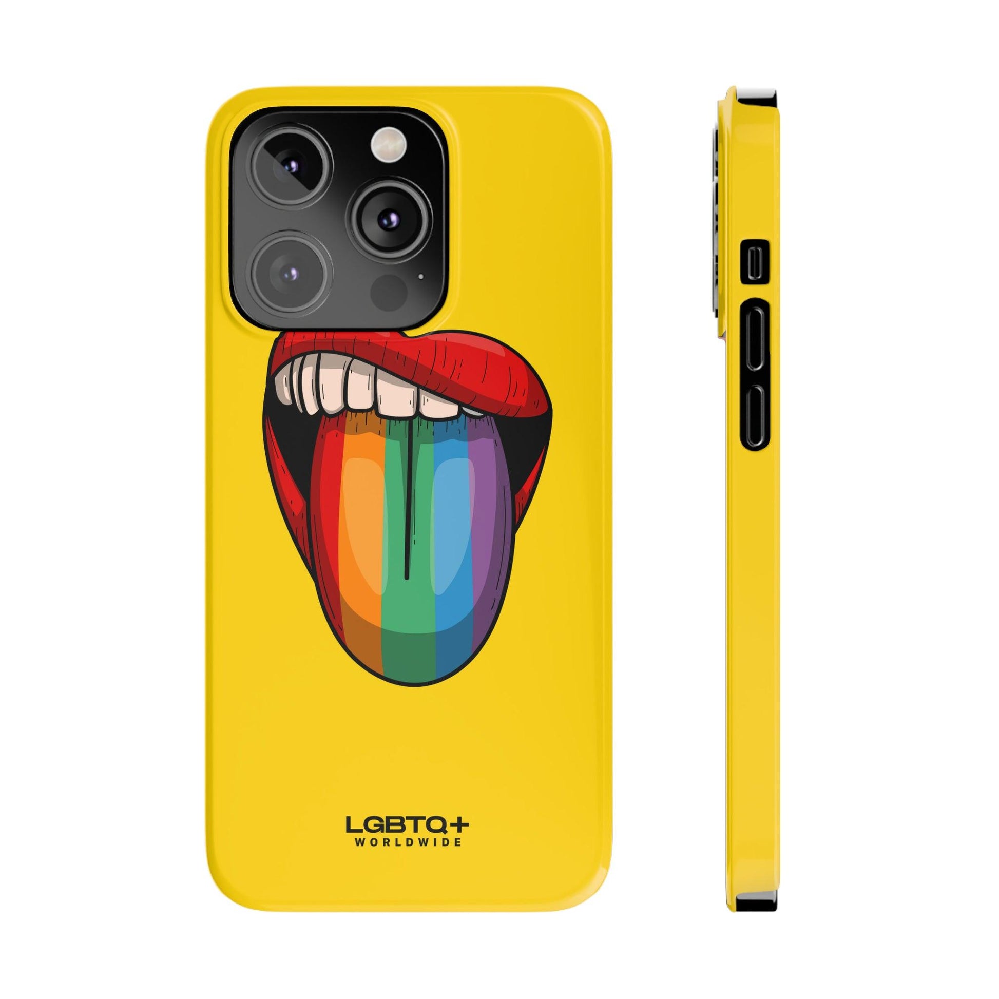 LGBTQWorldwide - ,,ZUNGE" Handyhülle Accessories, Back-to-School, card, Glossy, iPhone, iPhone Cases, Phone accessory, Phone Cases, Samsung Cases, Slim lgbtq Bekleidung Accessoires unisex Zubehör