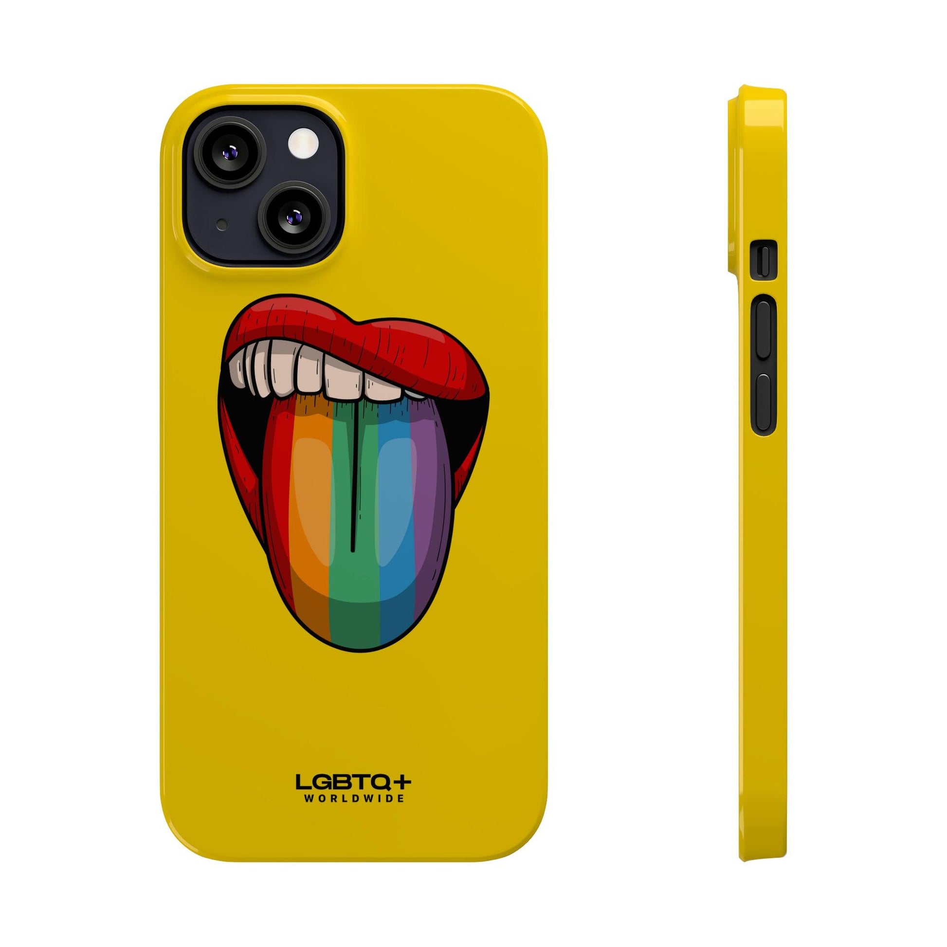 LGBTQWorldwide - ,,ZUNGE" Handyhülle Accessories, Back-to-School, card, Glossy, iPhone, iPhone Cases, Phone accessory, Phone Cases, Samsung Cases, Slim lgbtq Bekleidung Accessoires unisex Zubehör