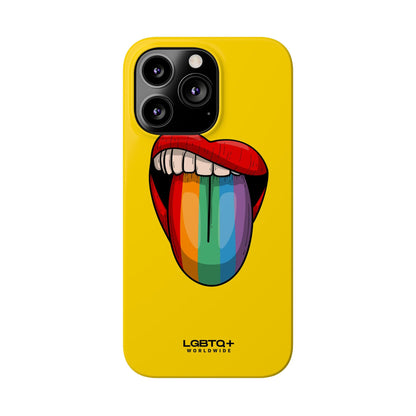 LGBTQWorldwide - ,,ZUNGE" Handyhülle Accessories, Back-to-School, card, Glossy, iPhone, iPhone Cases, Phone accessory, Phone Cases, Samsung Cases, Slim lgbtq Bekleidung Accessoires unisex Zubehör