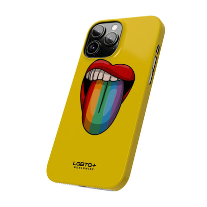 LGBTQWorldwide - ,,ZUNGE" Handyhülle Accessories, Back-to-School, card, Glossy, iPhone, iPhone Cases, Phone accessory, Phone Cases, Samsung Cases, Slim lgbtq Bekleidung Accessoires unisex Zubehör