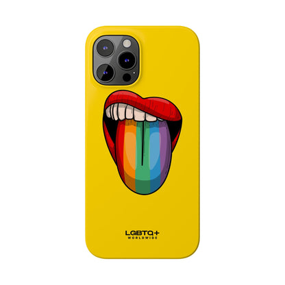 LGBTQWorldwide - ,,ZUNGE" Handyhülle Accessories, Back-to-School, card, Glossy, iPhone, iPhone Cases, Phone accessory, Phone Cases, Samsung Cases, Slim lgbtq Bekleidung Accessoires unisex Zubehör