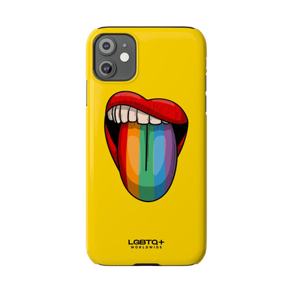 LGBTQWorldwide - ,,ZUNGE" Handyhülle Accessories, Back-to-School, card, Glossy, iPhone, iPhone Cases, Phone accessory, Phone Cases, Samsung Cases, Slim lgbtq Bekleidung Accessoires unisex Zubehör