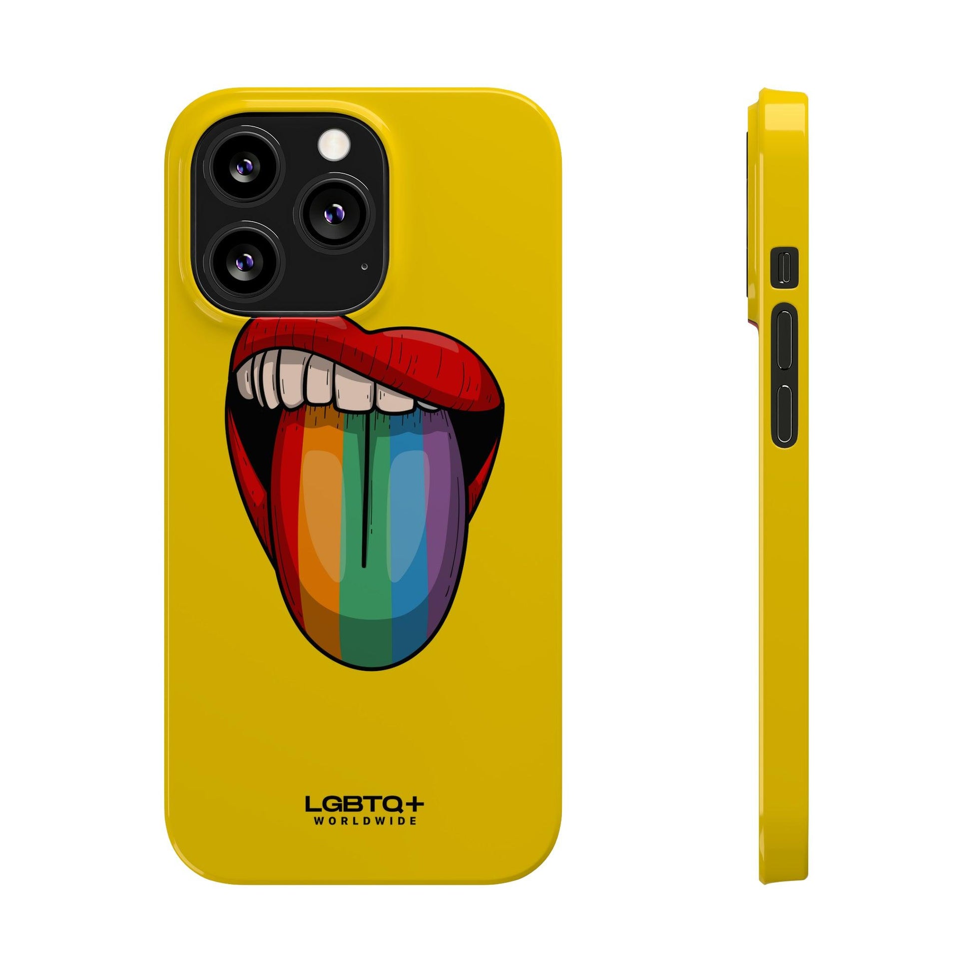 LGBTQWorldwide - ,,ZUNGE" Handyhülle Accessories, Back-to-School, card, Glossy, iPhone, iPhone Cases, Phone accessory, Phone Cases, Samsung Cases, Slim lgbtq Bekleidung Accessoires unisex Zubehör