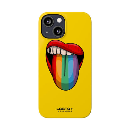 LGBTQWorldwide - ,,ZUNGE" Handyhülle Accessories, Back-to-School, card, Glossy, iPhone, iPhone Cases, Phone accessory, Phone Cases, Samsung Cases, Slim lgbtq Bekleidung Accessoires unisex Zubehör