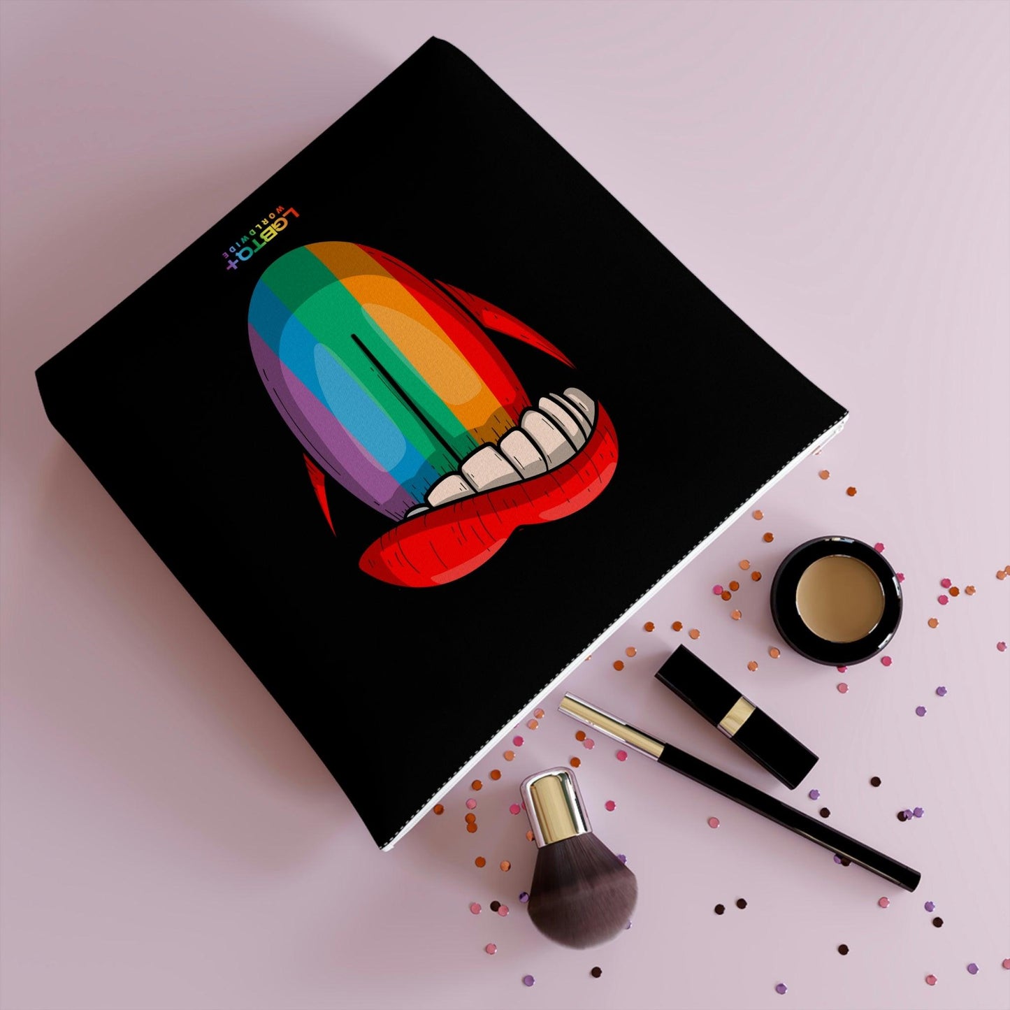 LGBTQWorldwide - ,,ZUNGE" Kosmetiktasche all, All Over Print, AOP, bag, Cosmetics, Home, Pouches, Sublimation, Travel Accessories, With zipper lgbtq Bekleidung Accessoires unisex Zubehör