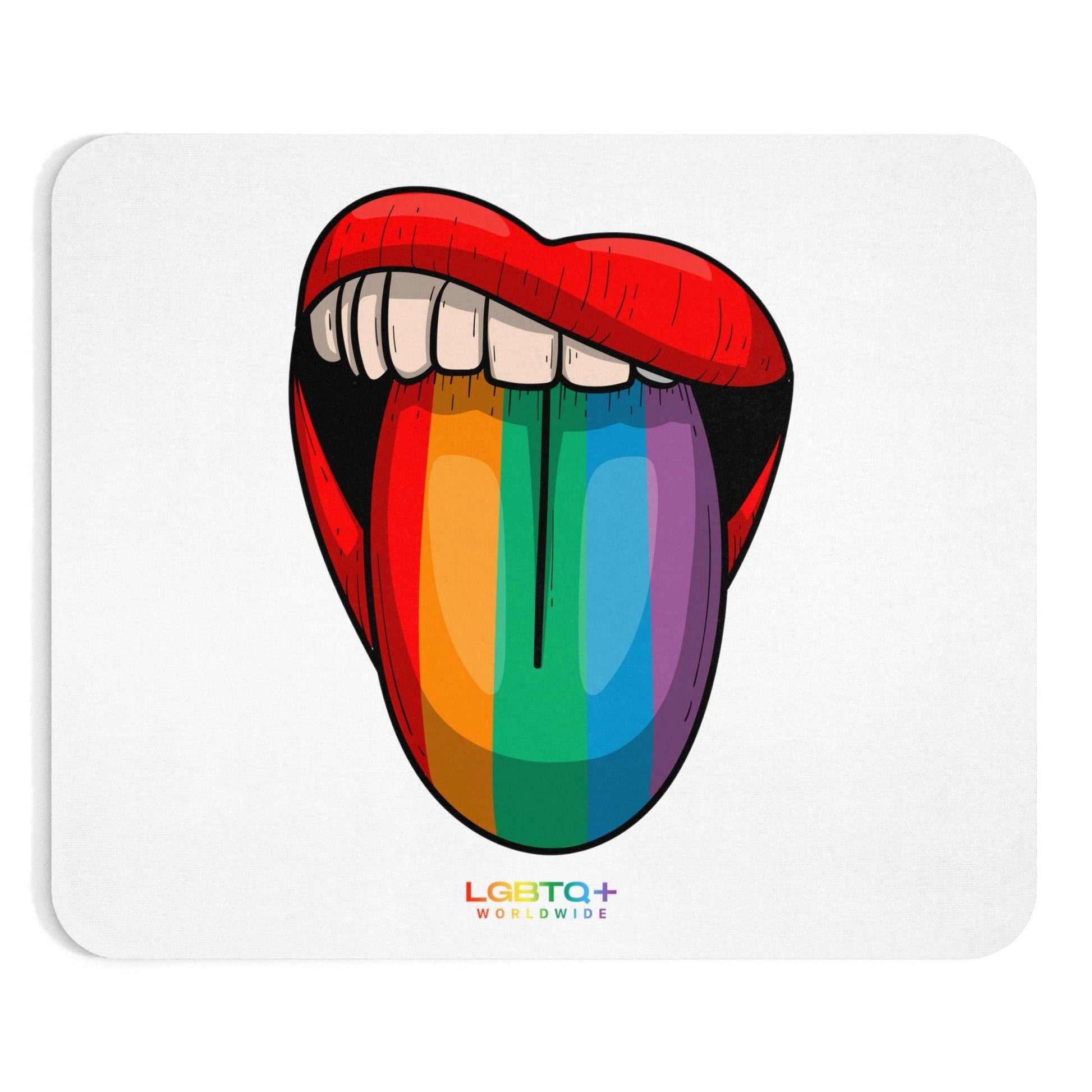 LGBTQWorldwide - ,,ZUNGE" Mauspad All, Desk, Home & Living, Mouse pad, Mouse Pads, Mousepad, tech lgbtq Bekleidung Accessoires unisex Zubehör